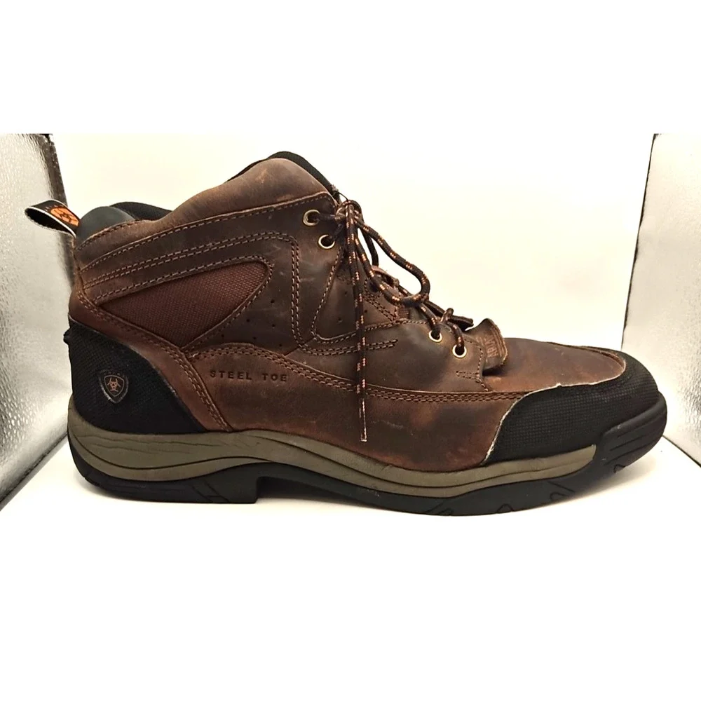 Ariat STEEL TOE Terrain Mens Boots Sz 13 D Waterproof Leather‎ Hiking 10016379
